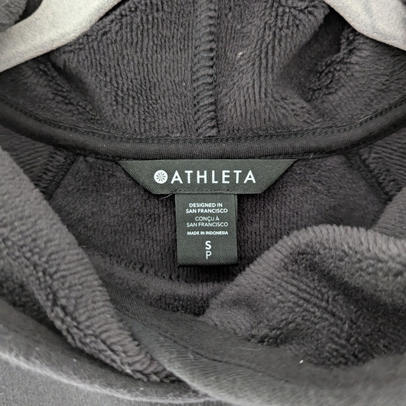Athleta Cozy Karma Hoodie Sweatshirt Super Soft Plush Interior Cinched Pockets - Picture 3 of 12
